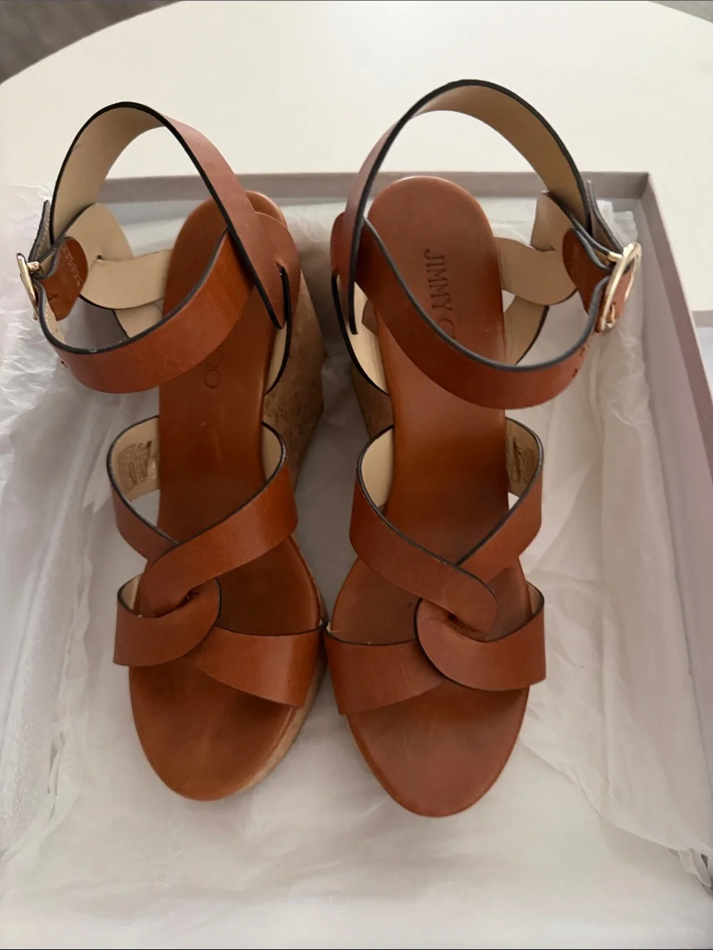 Jimmy Choo Aleili Wedge Sandals size 40